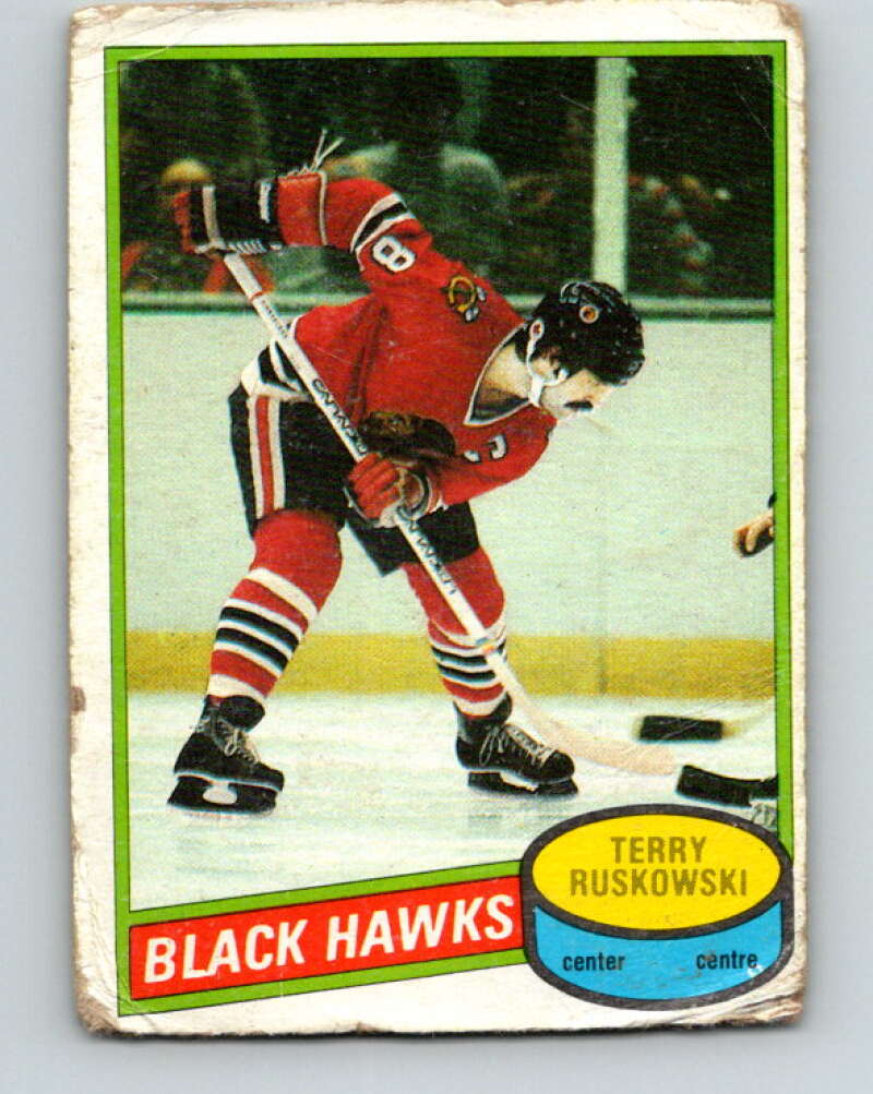 1980-81 O-Pee-Chee #119 Terry Ruskowski Chicago Blackhawks V38214