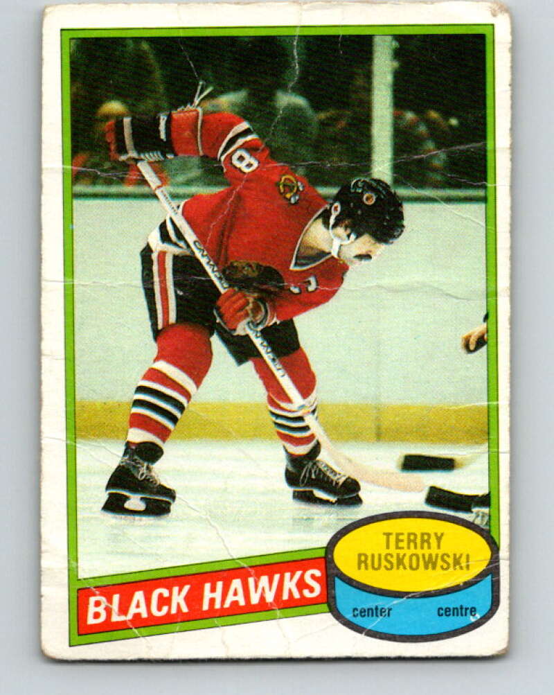 1980-81 O-Pee-Chee #119 Terry Ruskowski Chicago Blackhawks V38216