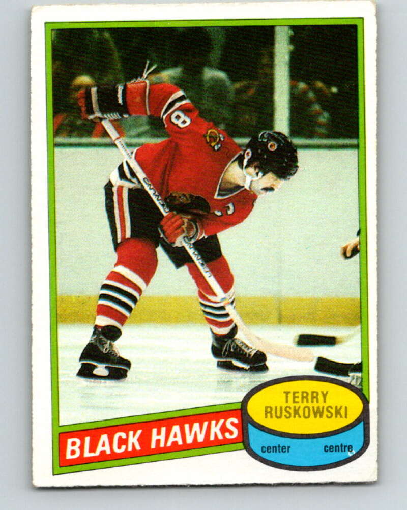 1980-81 O-Pee-Chee #119 Terry Ruskowski Chicago Blackhawks V38217