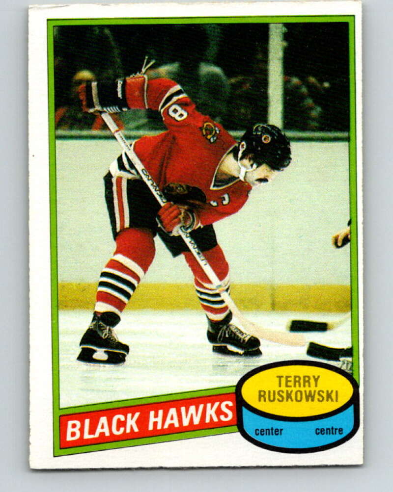 1980-81 O-Pee-Chee #119 Terry Ruskowski Chicago Blackhawks V38219