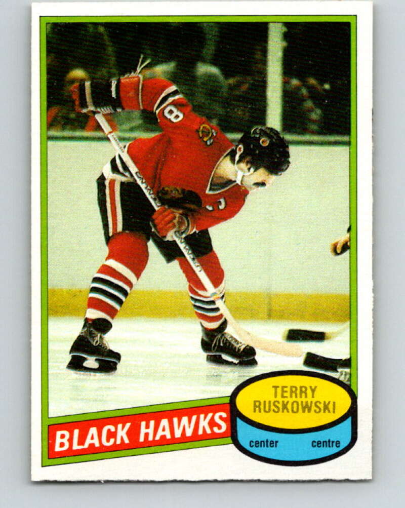 1980-81 O-Pee-Chee #119 Terry Ruskowski Chicago Blackhawks V38220