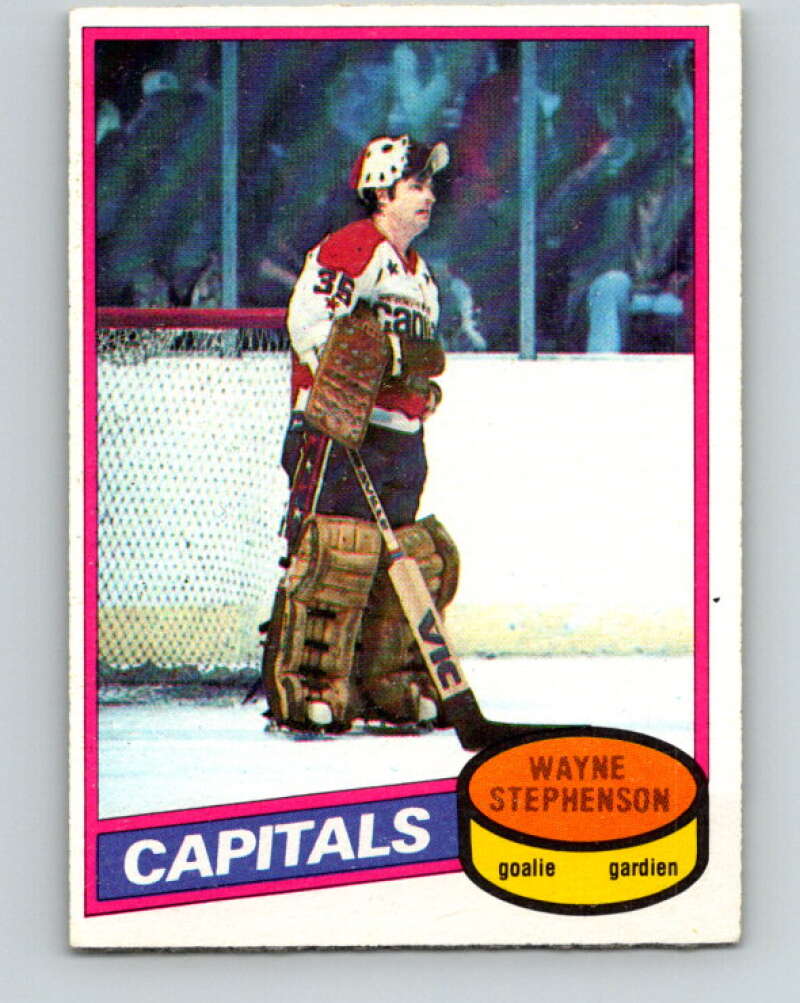 1980-81 O-Pee-Chee #121 Wayne Stephenson Washington Capitals V38239