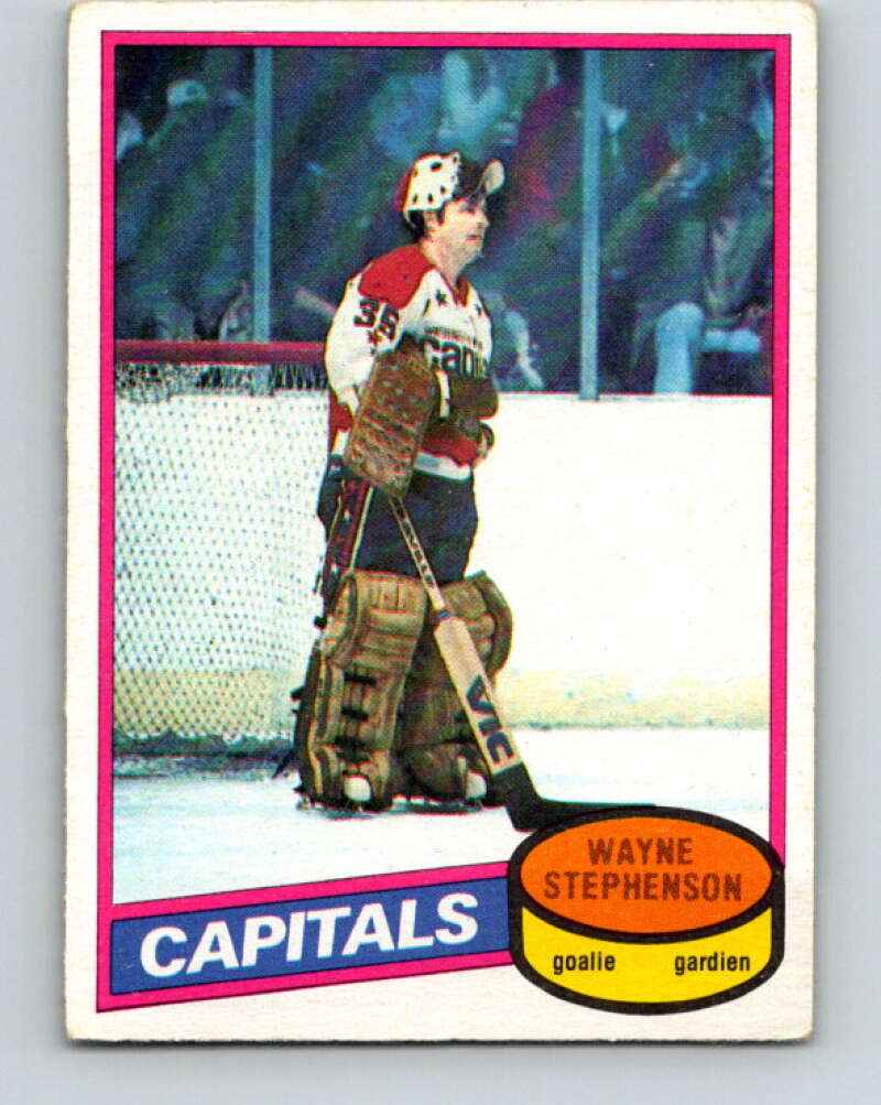 1980-81 O-Pee-Chee #121 Wayne Stephenson Washington Capitals V38240