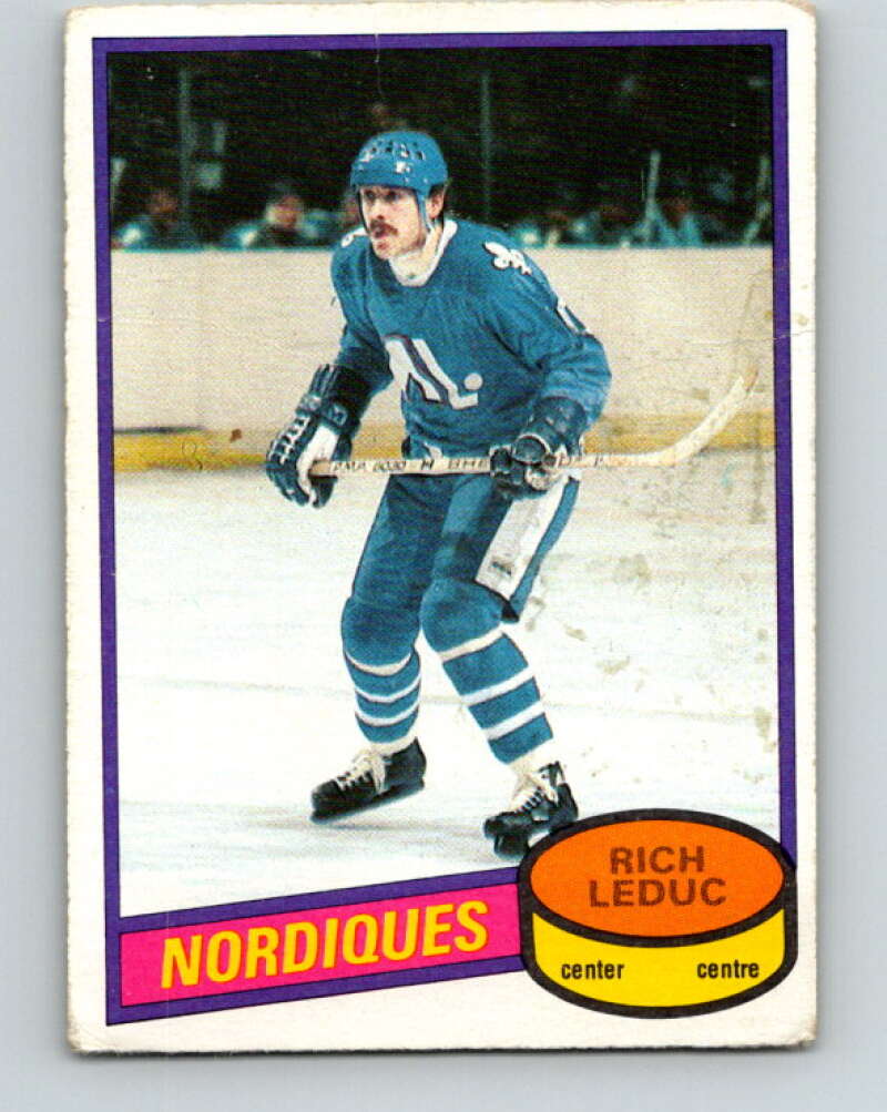 1980-81 O-Pee-Chee #122 Rich Leduc Quebec Nordiques V38245