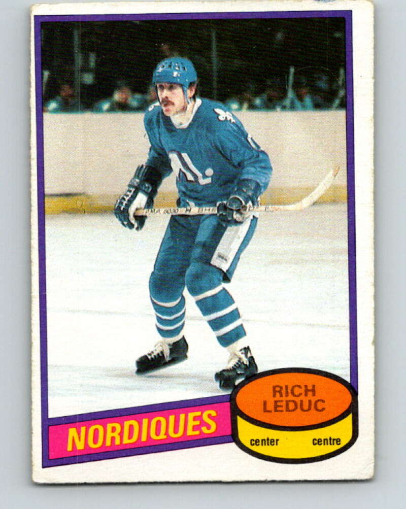 1980-81 O-Pee-Chee #122 Rich Leduc Quebec Nordiques V38246