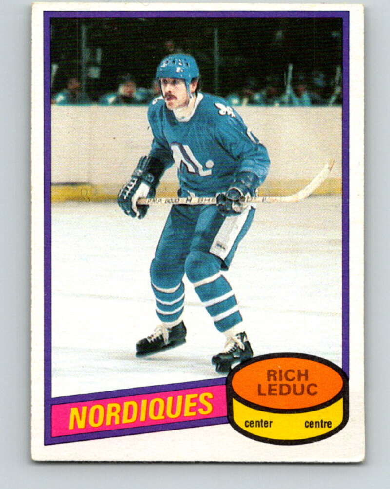 1980-81 O-Pee-Chee #122 Rich Leduc Quebec Nordiques V38247