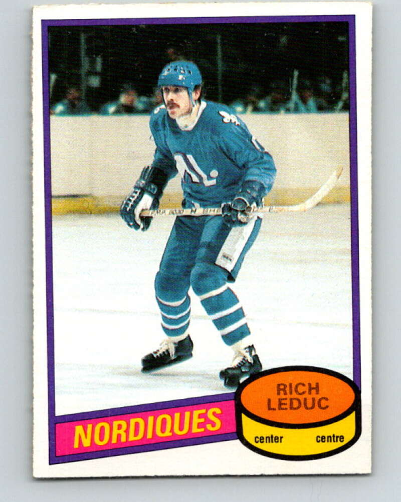1980-81 O-Pee-Chee #122 Rich Leduc Quebec Nordiques V38248