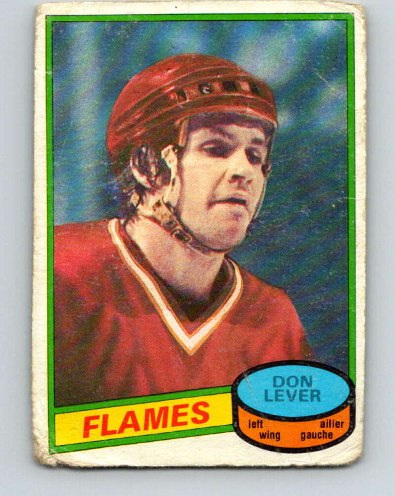 1980-81 O-Pee-Chee #124 Don Lever Calgary Flames V38253