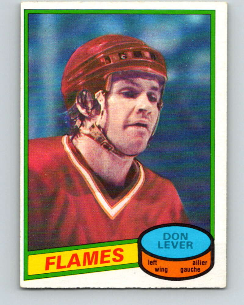 1980-81 O-Pee-Chee #124 Don Lever Calgary Flames V38254