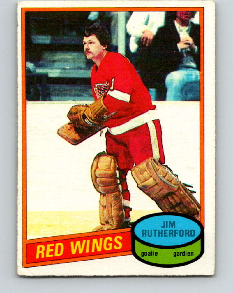 1980-81 O-Pee-Chee #125 Jim Rutherford Detroit Red Wings V38269