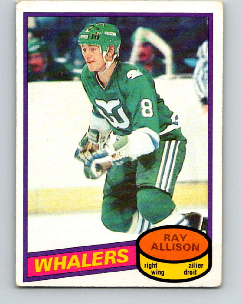 1980-81 O-Pee-Chee #126 Ray Allison RC Rookie Hartford Whalers V38278