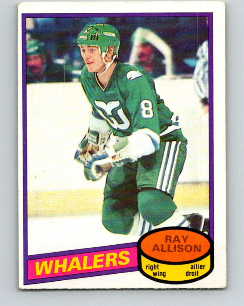 1980-81 O-Pee-Chee #126 Ray Allison RC Rookie Hartford Whalers V38280