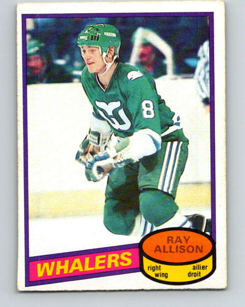 1980-81 O-Pee-Chee #126 Ray Allison RC Rookie Hartford Whalers V38282