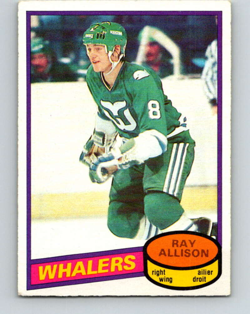 1980-81 O-Pee-Chee #126 Ray Allison RC Rookie Hartford Whalers V38286