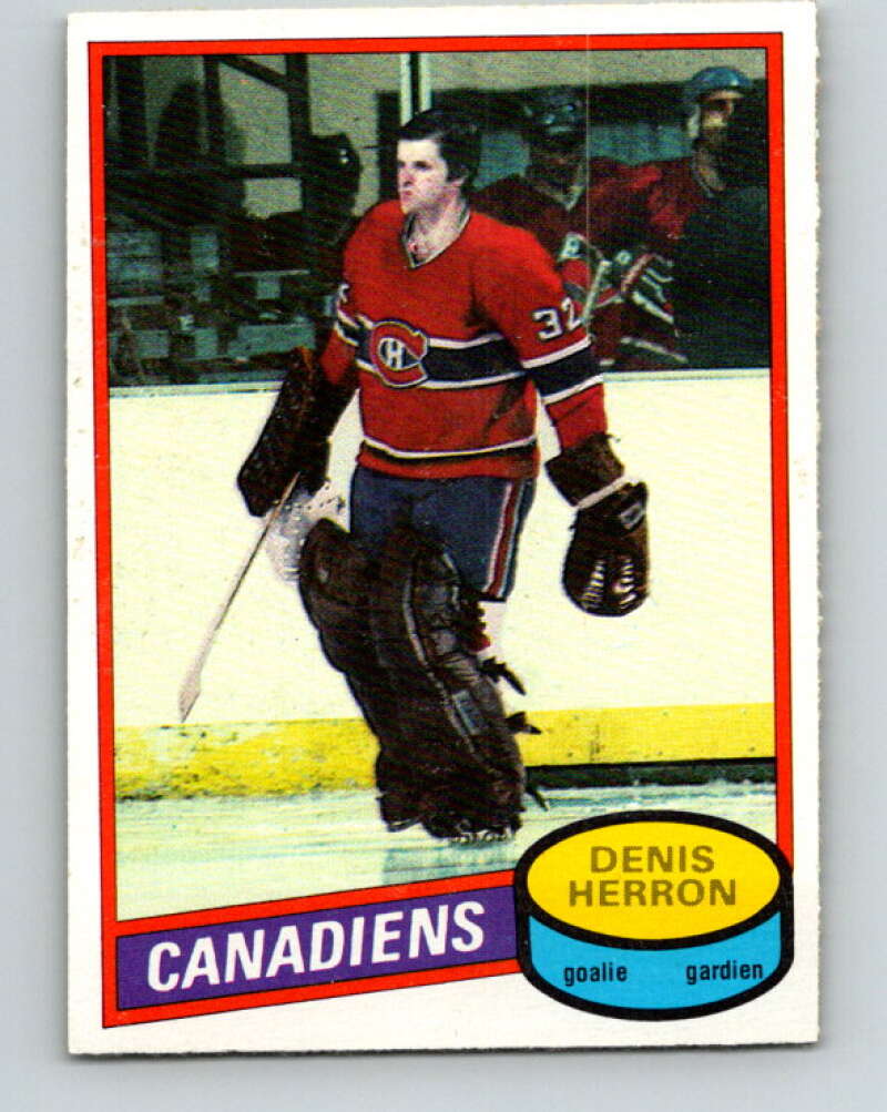 1980-81 O-Pee-Chee #130 Denis Herron Montreal Canadiens V38315