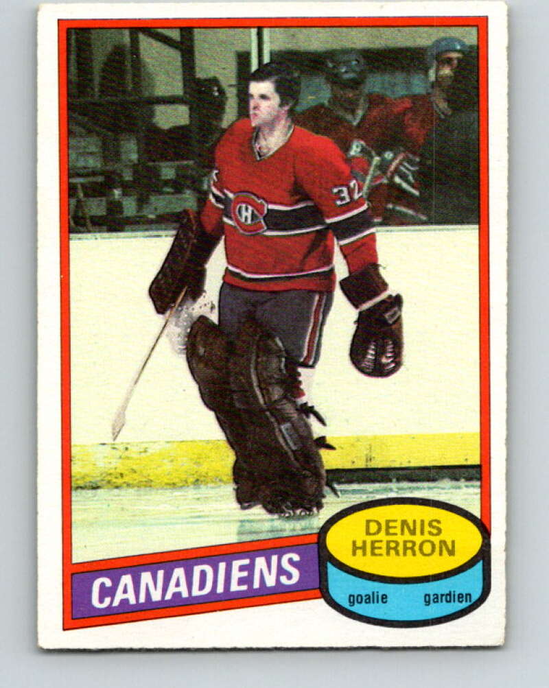 1980-81 O-Pee-Chee #130 Denis Herron Montreal Canadiens V38321