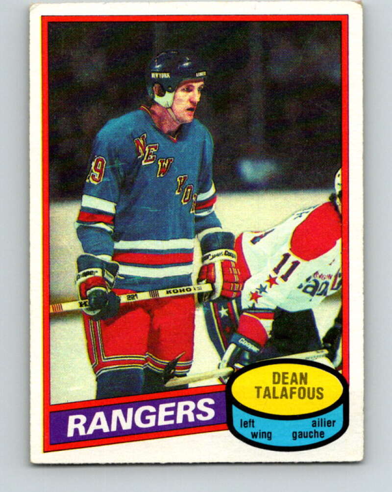 1980-81 O-Pee-Chee #132 Dean Talafous New York Rangers V38341