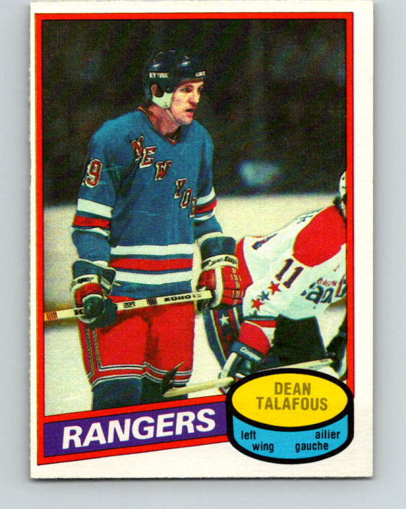 1980-81 O-Pee-Chee #132 Dean Talafous New York Rangers V38344