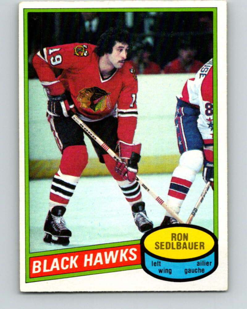 1980-81 O-Pee-Chee #134 Ron Sedlbauer Chicago Blackhawks V38362
