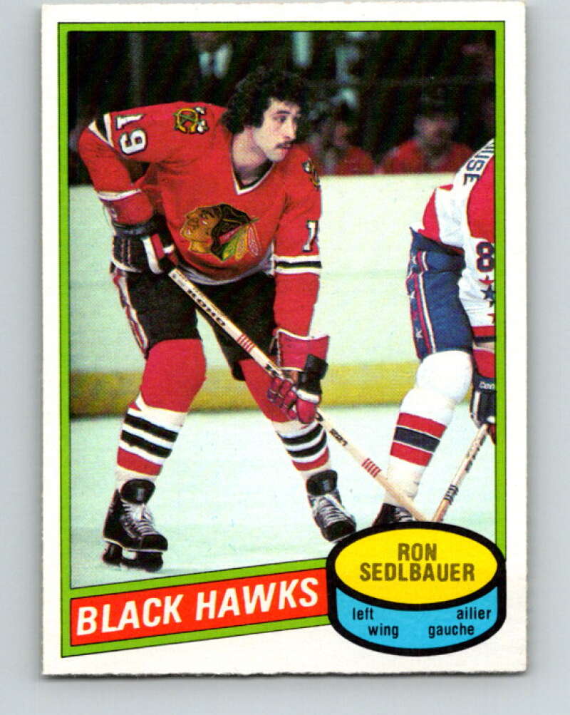 1980-81 O-Pee-Chee #134 Ron Sedlbauer Chicago Blackhawks V38365