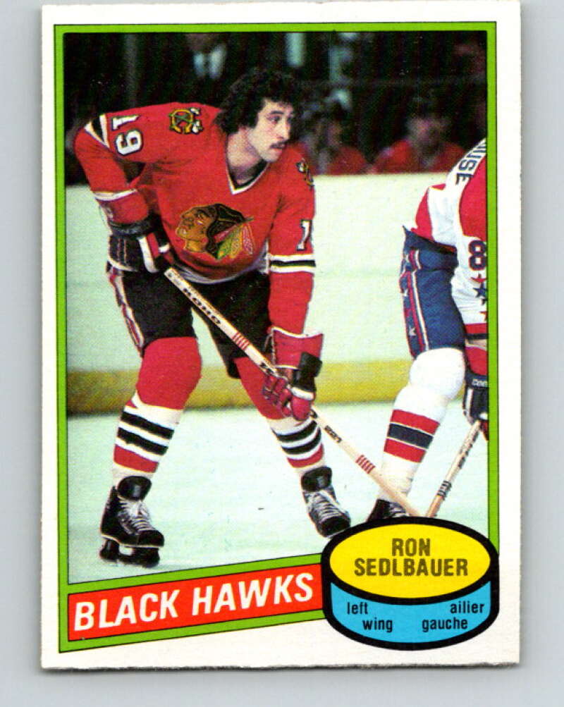1980-81 O-Pee-Chee #134 Ron Sedlbauer Chicago Blackhawks V38366