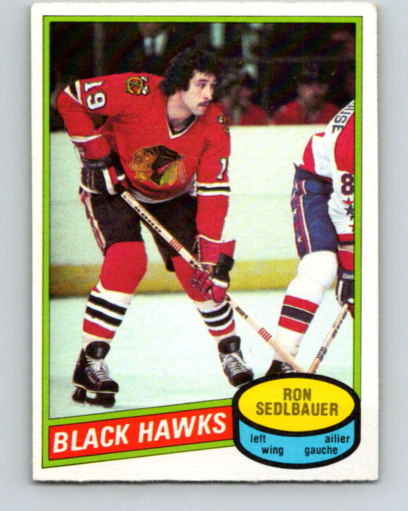 1980-81 O-Pee-Chee #134 Ron Sedlbauer Chicago Blackhawks V38367