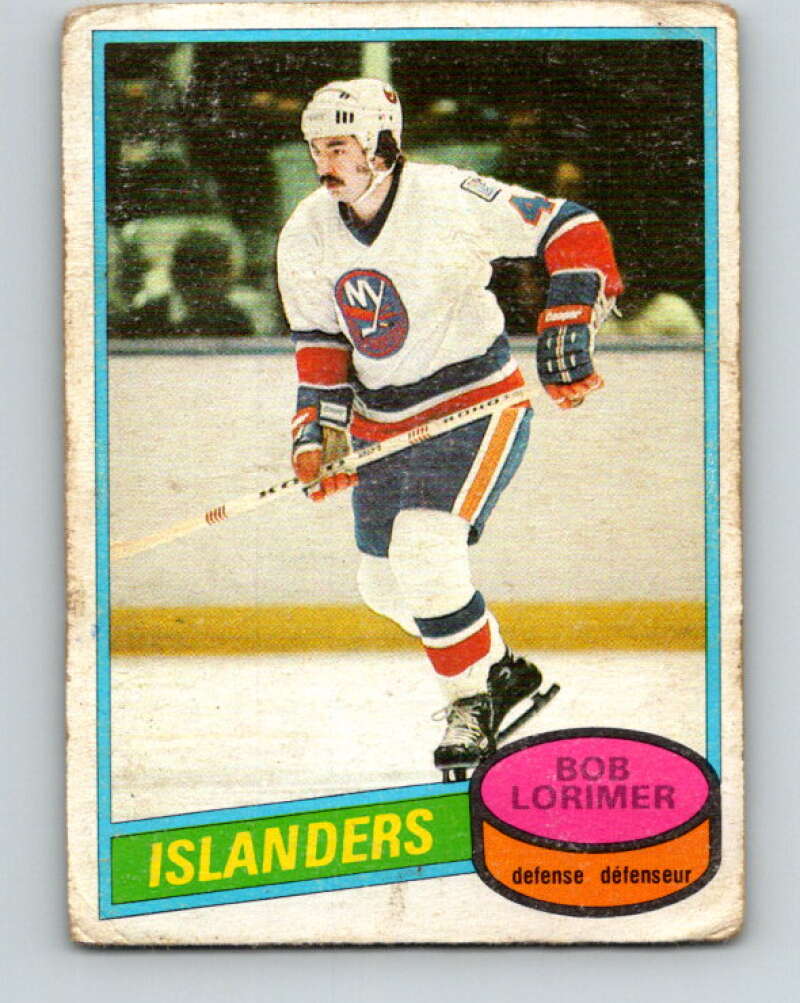 1980-81 O-Pee-Chee #138 Bob Lorimer New York Islanders V38406