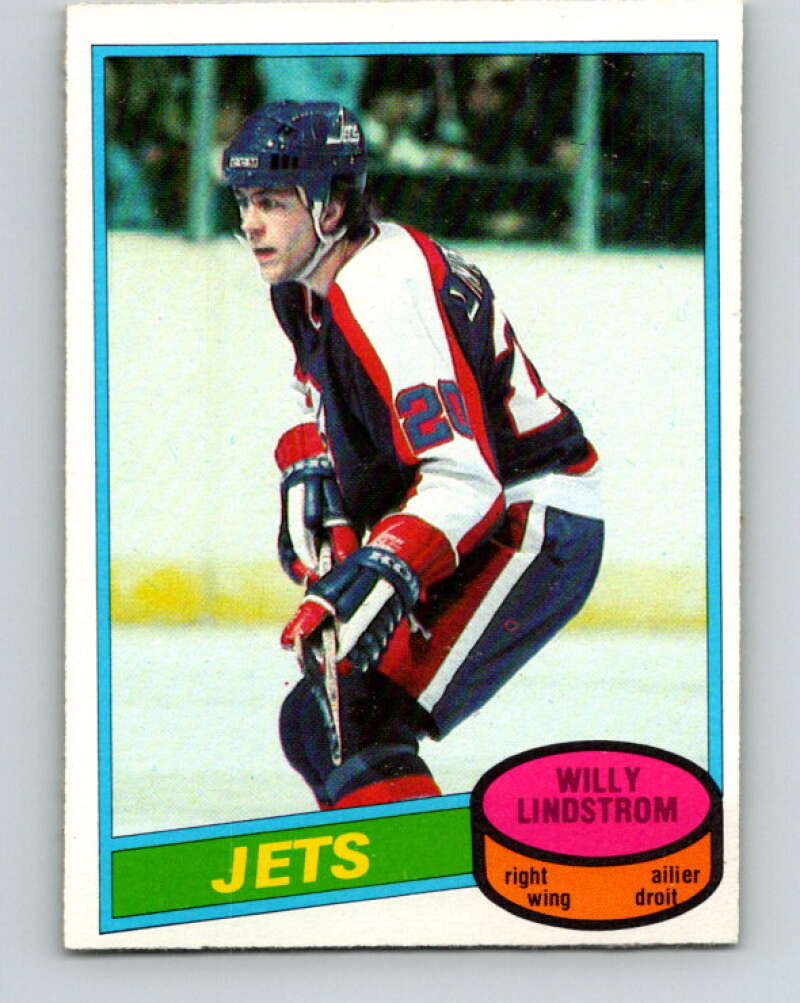 1980-81 O-Pee-Chee #142 Willy Lindstrom Winnipeg Jets V38437