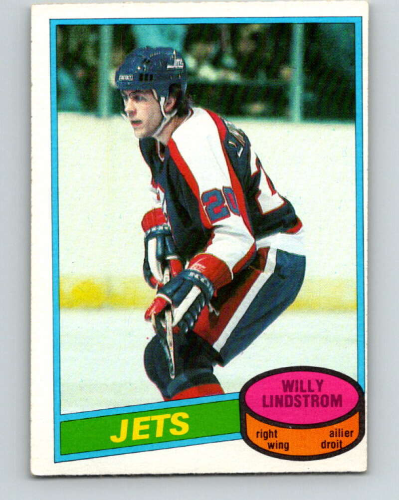1980-81 O-Pee-Chee #142 Willy Lindstrom Winnipeg Jets V38441