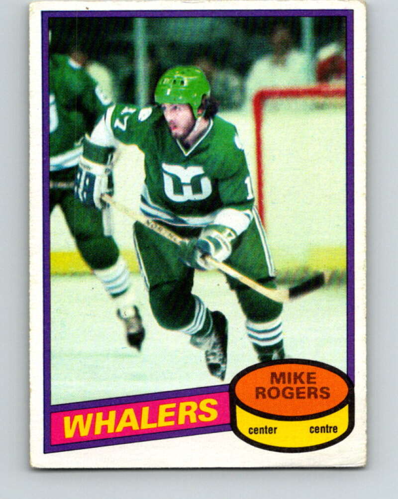 1980-81 O-Pee-Chee #143 Mike Rogers Hartford Whalers V38448
