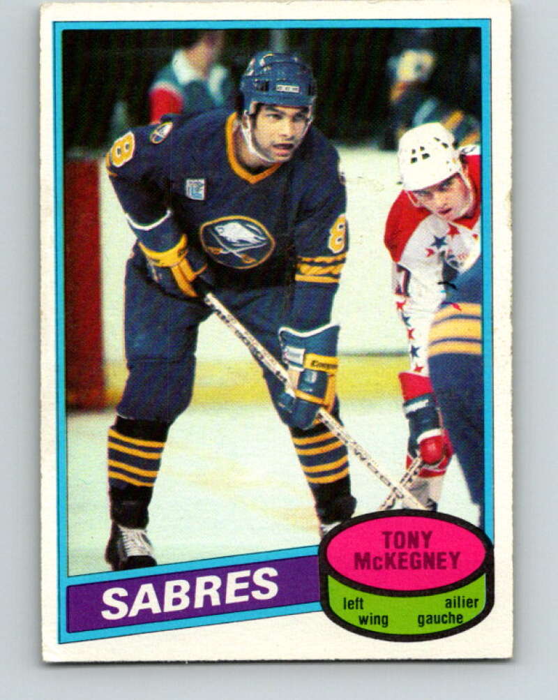 1980-81 O-Pee-Chee #144 Tony McKegney RC Rookie Buffalo Sabres V38461