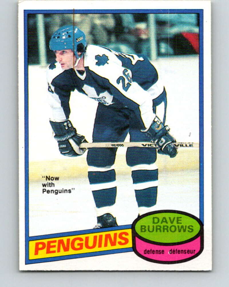 1980-81 O-Pee-Chee #147 Dave Burrows Pittsburgh Penguins V38497