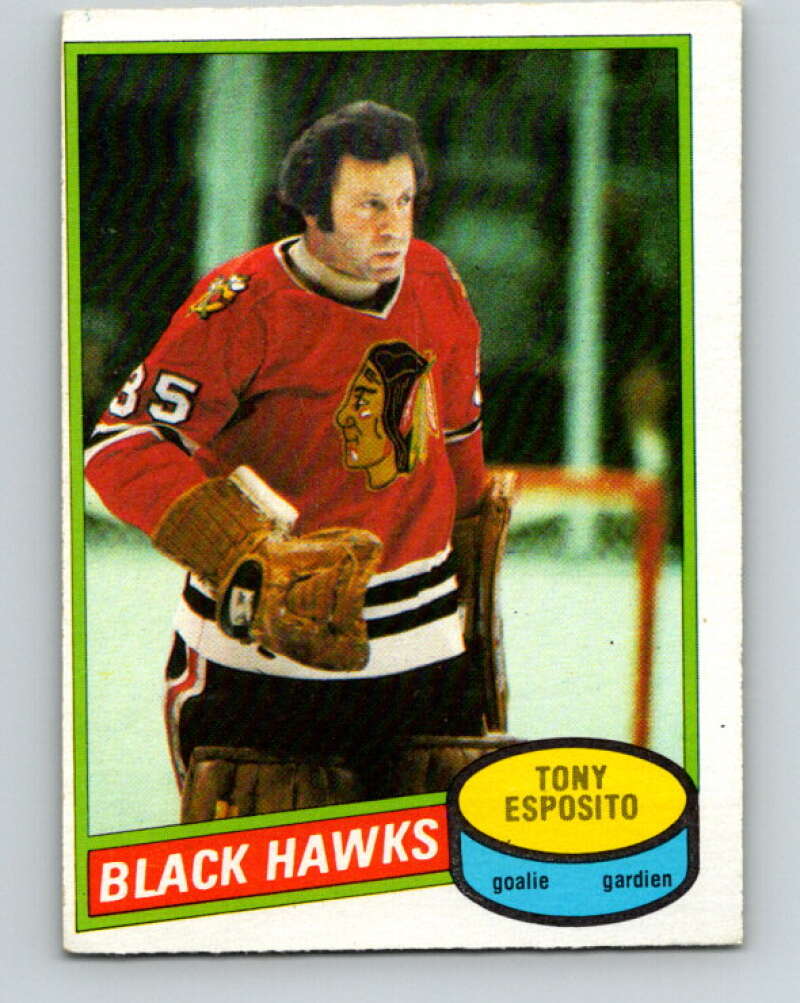 1980-81 O-Pee-Chee #150 Tony Esposito Chicago Blackhawks V38518