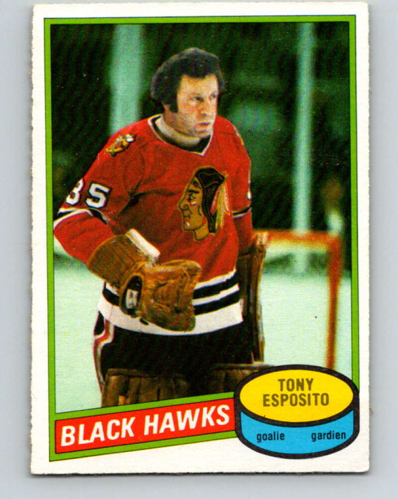 1980-81 O-Pee-Chee #150 Tony Esposito Chicago Blackhawks V38520