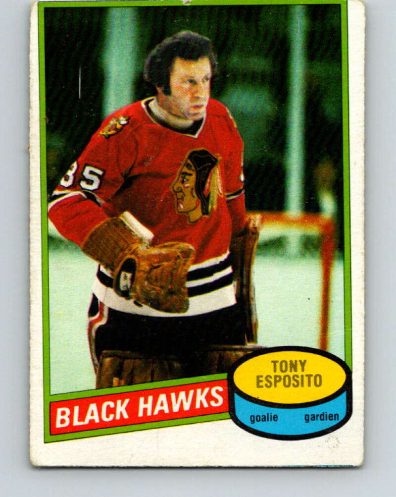 1980-81 O-Pee-Chee #150 Tony Esposito Chicago Blackhawks V38521