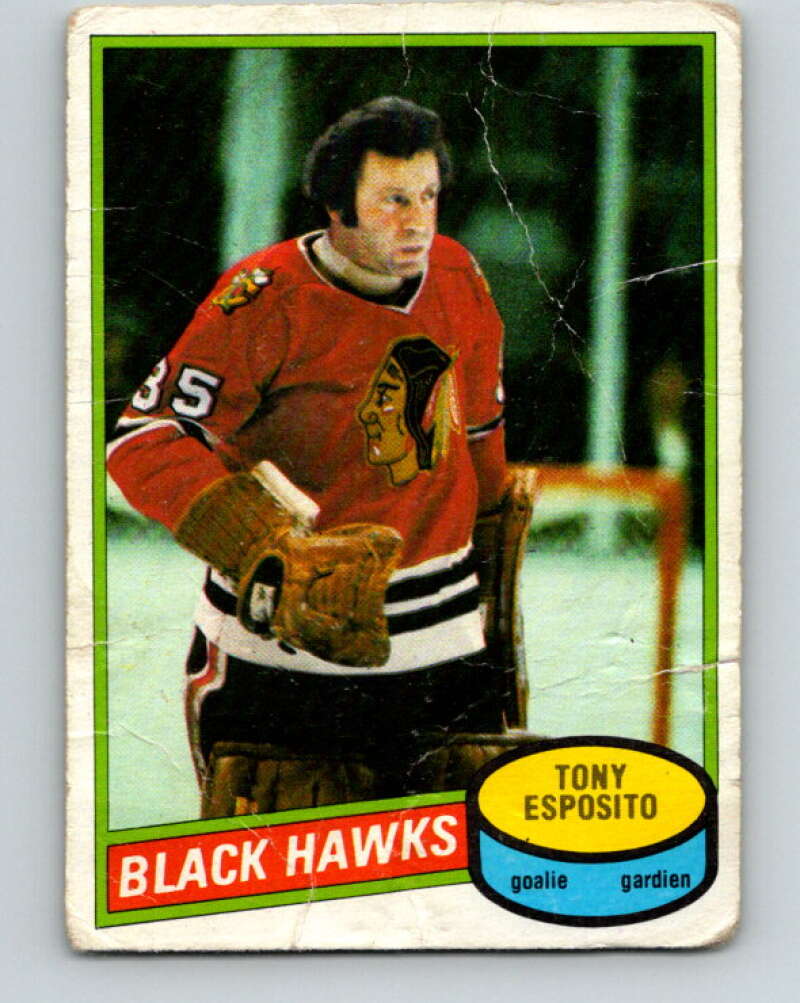 1980-81 O-Pee-Chee #150 Tony Esposito Chicago Blackhawks V38522