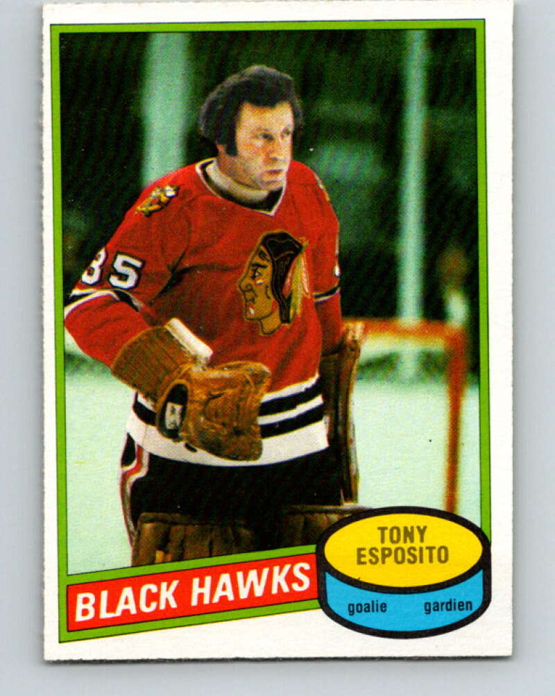 1980-81 O-Pee-Chee #150 Tony Esposito Chicago Blackhawks V38523