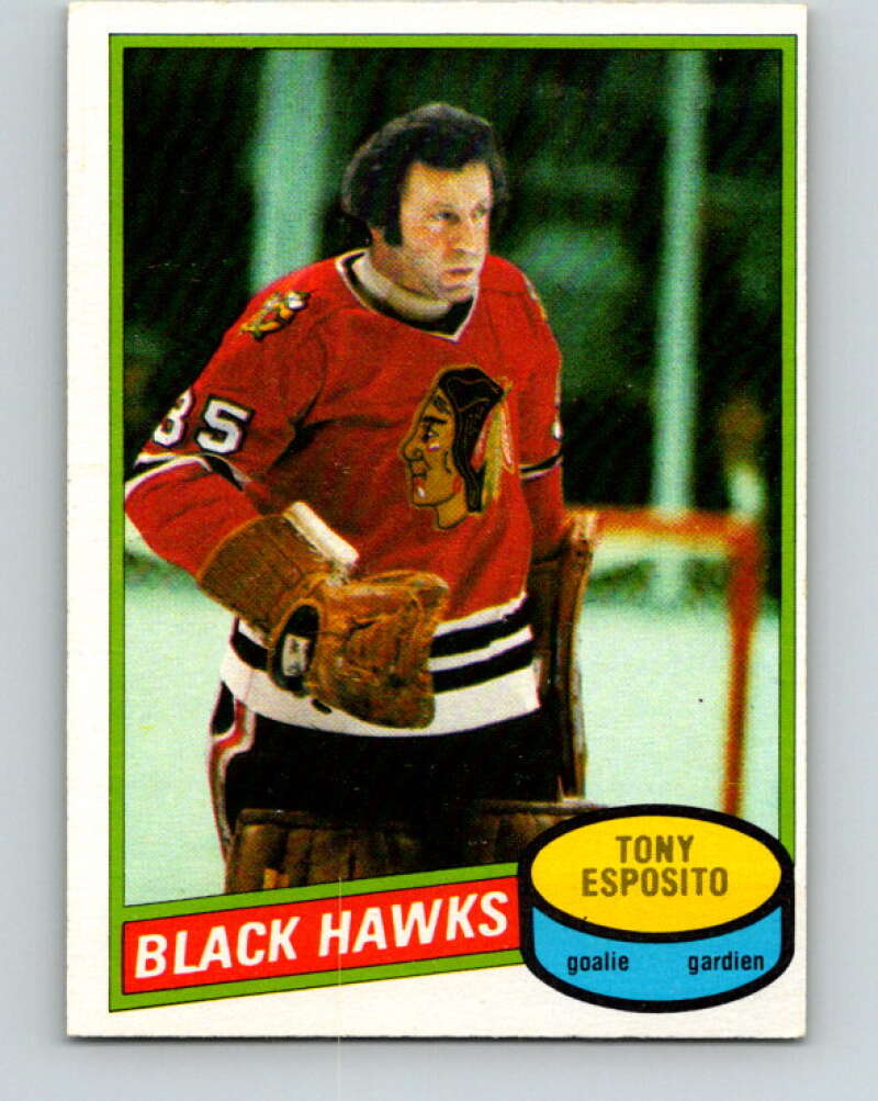 1980-81 O-Pee-Chee #150 Tony Esposito Chicago Blackhawks V38530