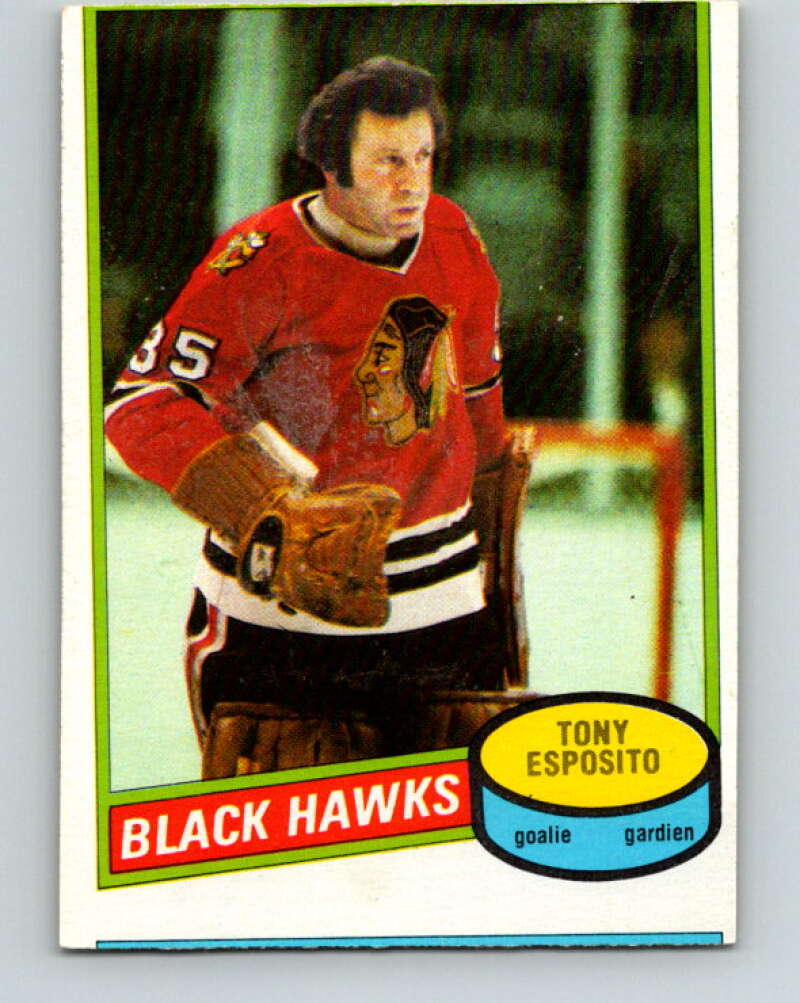 1980-81 O-Pee-Chee #150 Tony Esposito Chicago Blackhawks V38532