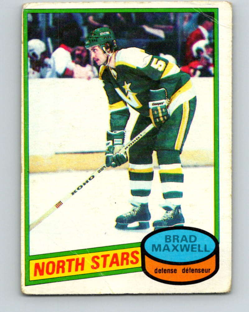 1980-81 O-Pee-Chee #152 Brad Maxwell Minnesota North Stars V38543
