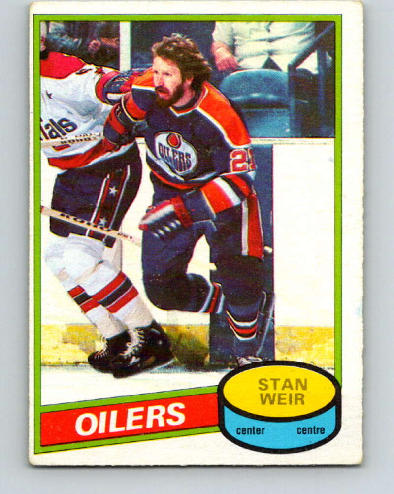 1980-81 O-Pee-Chee #153 Stan Weir Edmonton Oilers V38552
