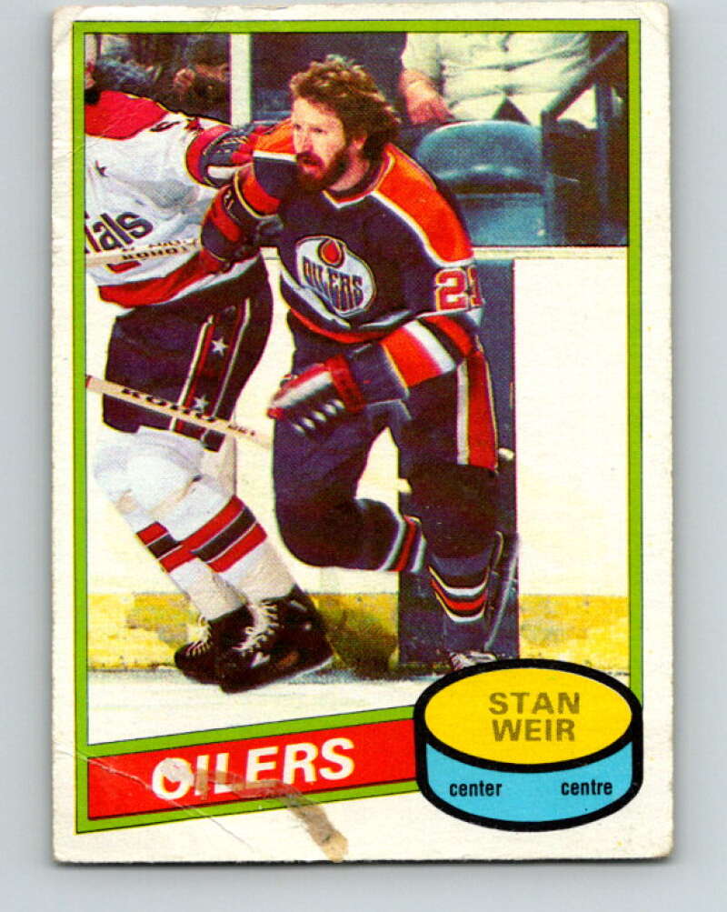 1980-81 O-Pee-Chee #153 Stan Weir Edmonton Oilers V38553