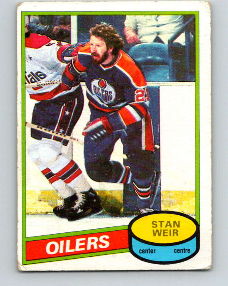 1980-81 O-Pee-Chee #153 Stan Weir Edmonton Oilers V38559