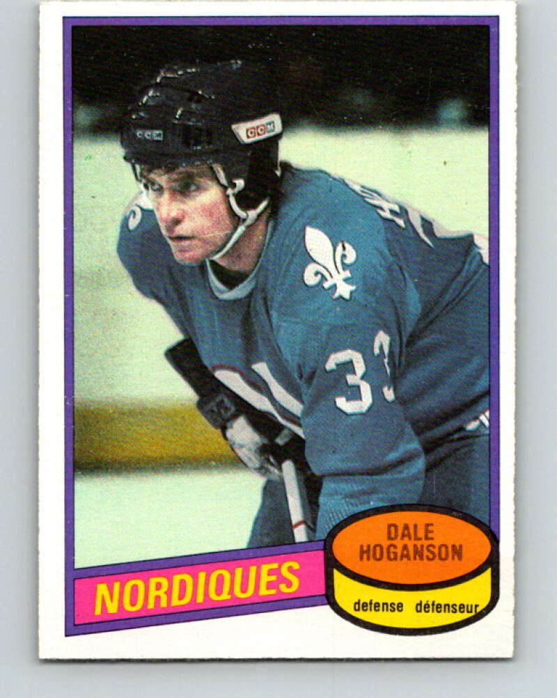 1980-81 O-Pee-Chee #155 Dale Hoganson Quebec Nordiques V38574