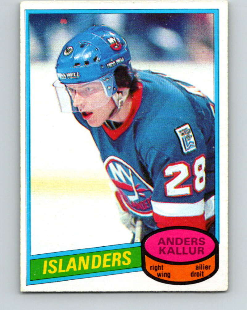 1980-81 O-Pee-Chee #156 Anders Kallur RC Rookie New York Islanders V38594