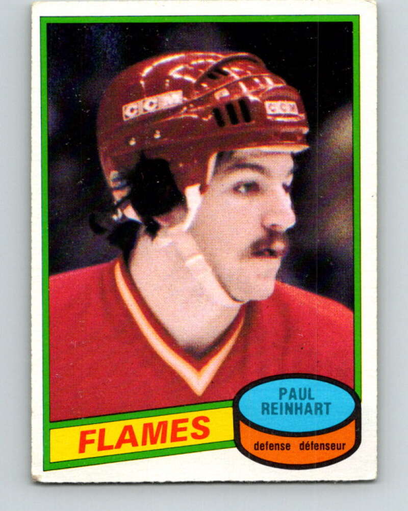 1980-81 O-Pee-Chee #157 Paul Reinhart RC Rookie Calgary Flames V38600