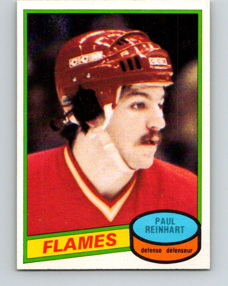1980-81 O-Pee-Chee #157 Paul Reinhart RC Rookie Calgary Flames V38602