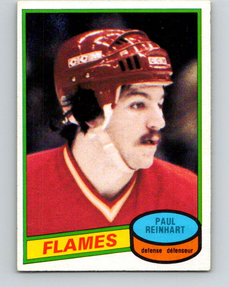 1980-81 O-Pee-Chee #157 Paul Reinhart RC Rookie Calgary Flames V38605