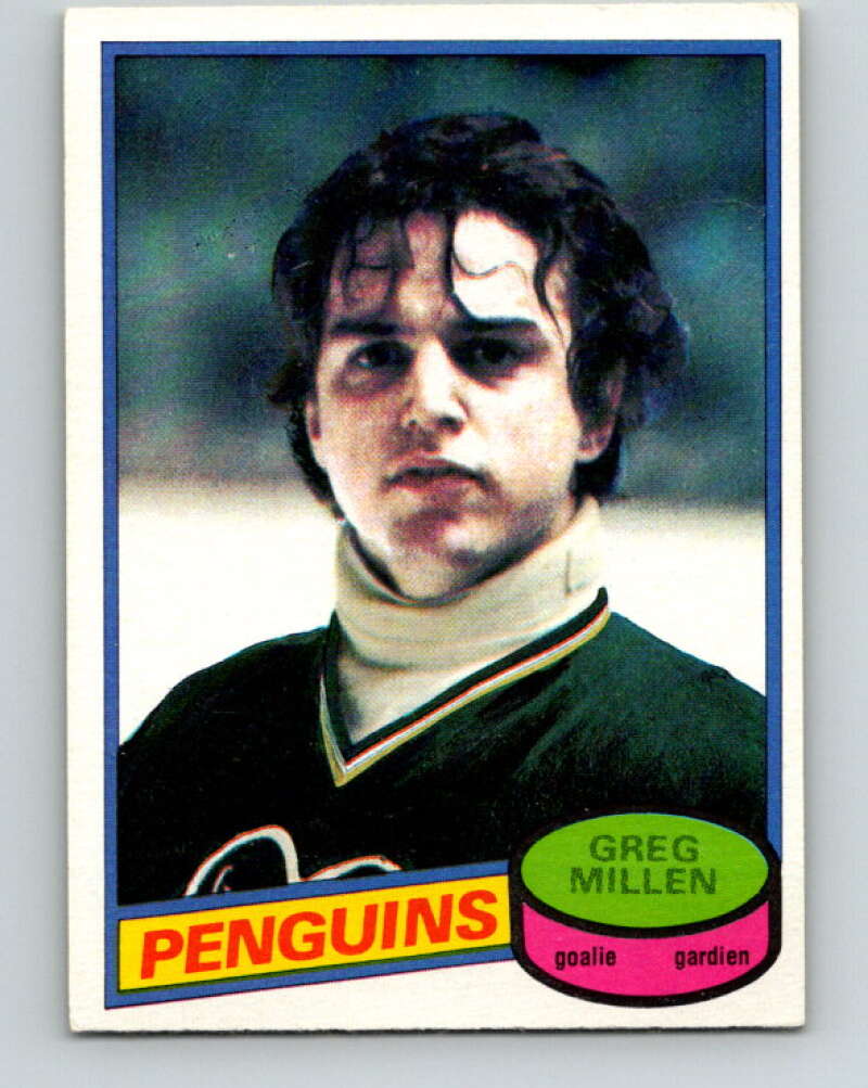 1980-81 O-Pee-Chee #158 Greg Millen Pittsburgh Penguins V38615