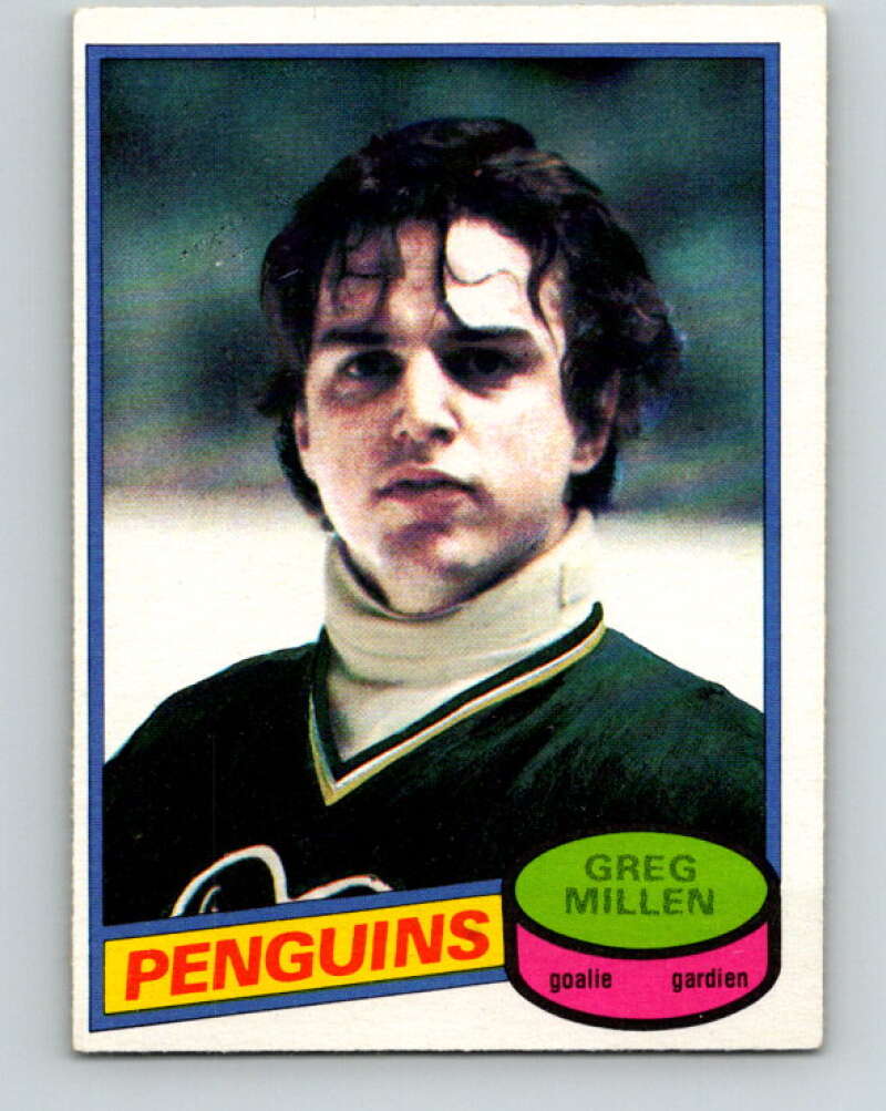 1980-81 O-Pee-Chee #158 Greg Millen Pittsburgh Penguins V38616